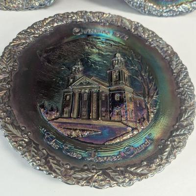 Sale Photo Thumbnail #197: Fenton Amethyst Carnival Glass Plates #1