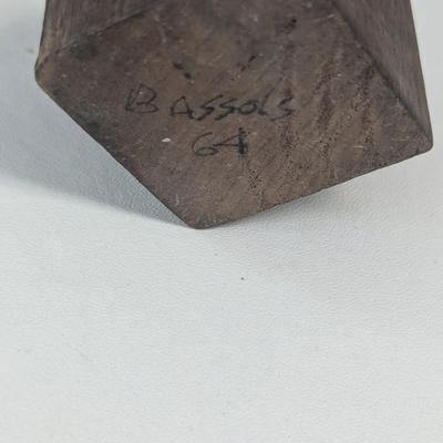Sale Photo Thumbnail #51: Signed Abstract Form Metal Sculpture By Arturo Bassols 1964