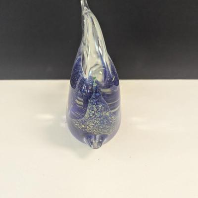 Sale Photo Thumbnail #56: Murano Large Art Glass Angel Fish With Small Fish