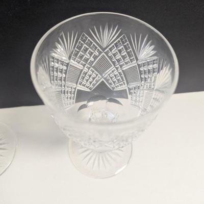 Sale Photo Thumbnail #1632: ABP Higgins & Selter Pineapple Diamond Cut Glass Goblets
