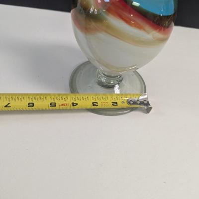Sale Photo Thumbnail #233: Hand Blown Multi Colored Vase