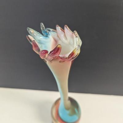 Sale Photo Thumbnail #230: Hand Blown Multi Colored Vase