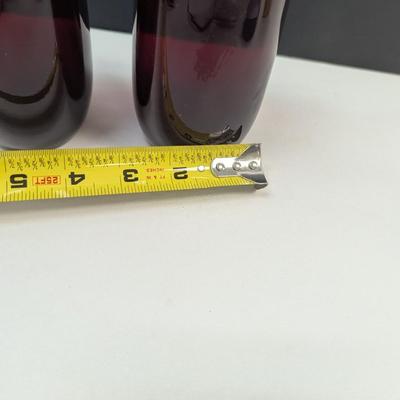 Sale Photo Thumbnail #305: 2 - Anchor Hocking Ruby Red Depression Glasses