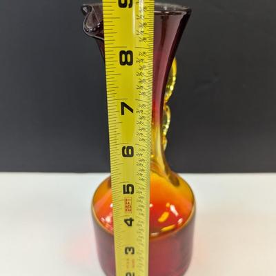 Sale Photo Thumbnail #68: Vintage Amberina Glass Pitcher