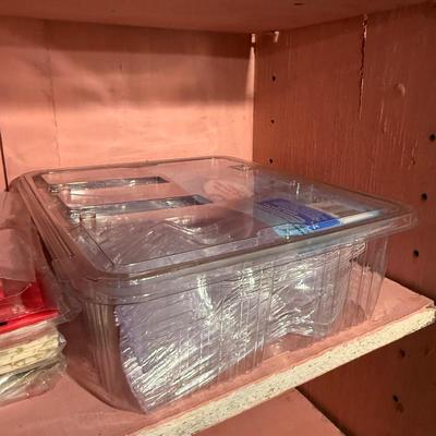 Sale Photo Thumbnail #98: D2-plastic tablecloths, Plastic silverware, Miscellaneous food serving containers