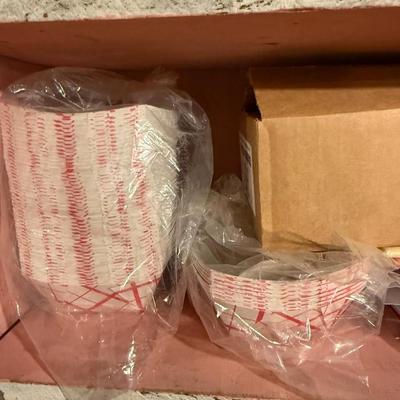Sale Photo Thumbnail #96: D2-plastic tablecloths, Plastic silverware, Miscellaneous food serving containers