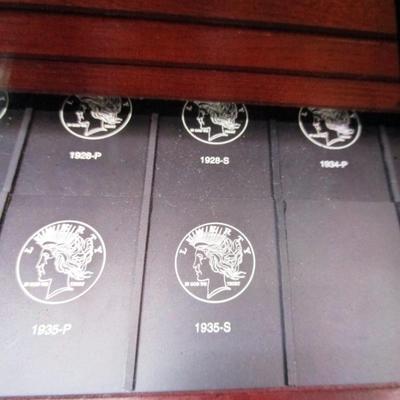 Sale Photo Thumbnail #2923: United States Silver Dollar Collection Storage Chest