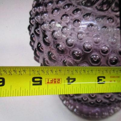 Sale Photo Thumbnail #394: Tiara Indiana Glass Amethyst Purple Hobnail Vase
