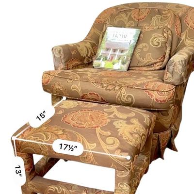 Furniture - Pair of custom Club Chairs w/ painting, lamp & decor