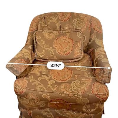 Furniture - Pair of custom Club Chairs w/ painting, lamp & decor