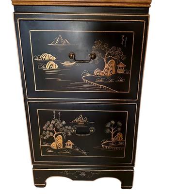 Furniture -Chinoiserie File cabinet Mirror, decor