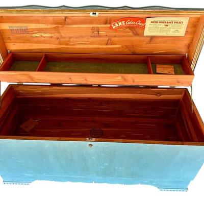 Furniture - Cedar Chest - Painted Blue