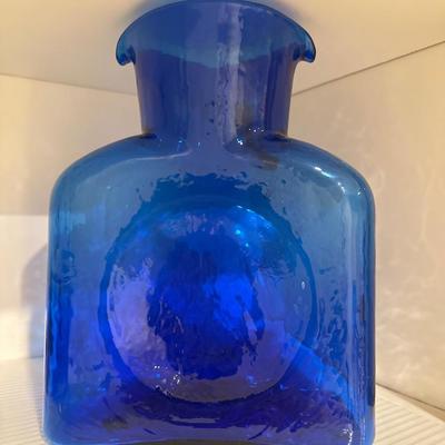 Blenko Cobalt water bottle