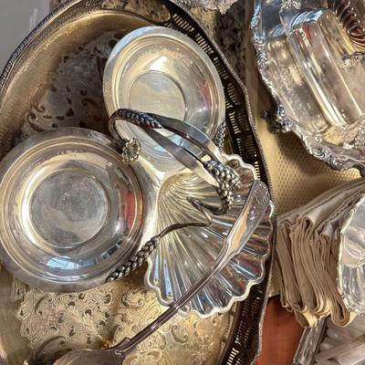 Kitchen Lot - Silverplate Wallace, Reed & Barton & more