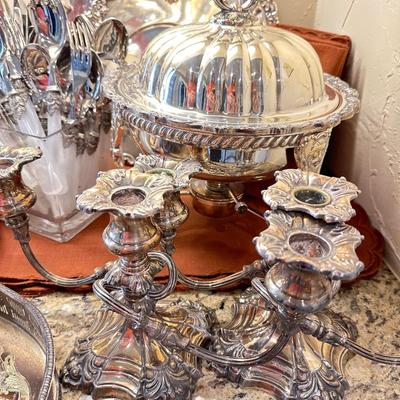 Kitchen Lot - Silverplate Wallace, Reed & Barton & more