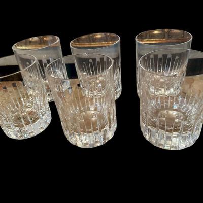 Crystal - Baccarat Highballs set of 6 - one bruised edge