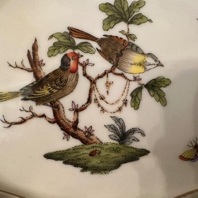 Decor - China - Herend Oval Bowl Rothschild Pattern