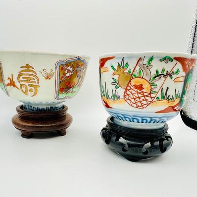 Decor - 2 Japan Imari rice bowls