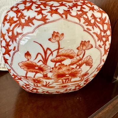 Decor- Hong Kong hand painted- Japanese porcelain vase