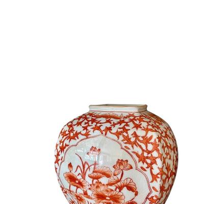 Decor- Hong Kong hand painted- Japanese porcelain vase