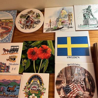 Sale Photo Thumbnail #215: Lot of Ceramic Tile Trivets