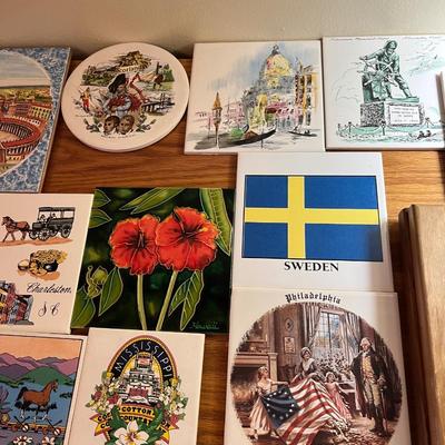 Sale Photo Thumbnail #214: Lot of Ceramic Tile Trivets