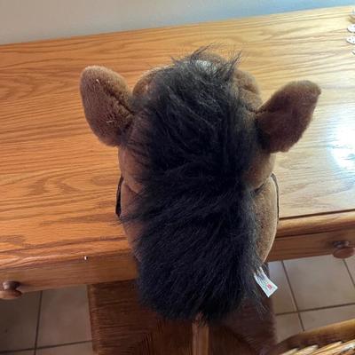 Sale Photo Thumbnail #219: Hobby Horse/Stick Horse with Stuffed Horse Head on a Long Stick  A&A Plush Inc
Approximately 38" Long