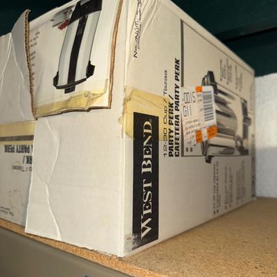 Sale Photo Thumbnail #140: D11-West Bend Party Perk and plastic utensils/paper napkins
