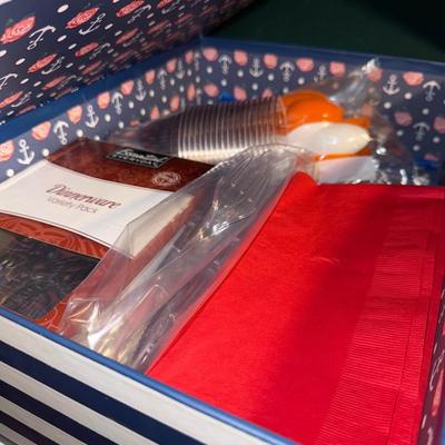 Sale Photo Thumbnail #139: D11-West Bend Party Perk and plastic utensils/paper napkins