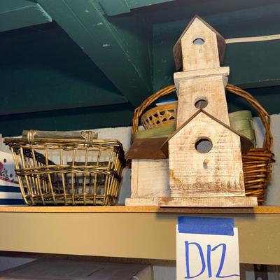 Sale Photo Thumbnail #141: D12-birdhouse and baskets