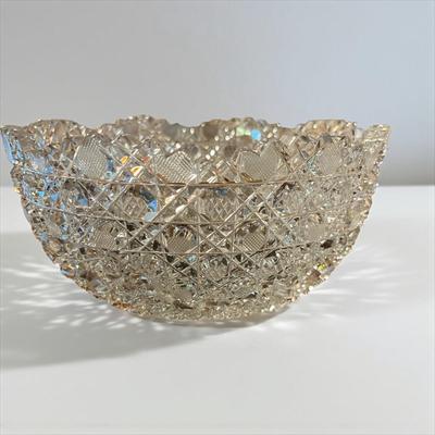 Sale Photo Thumbnail #229: American Brilliant Period Cut Glass Bowl
Approximately 8"X3.5"