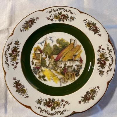 Sale Photo Thumbnail #231: Ascot Service Plate By Wood and Sons England House Scene  10.5"