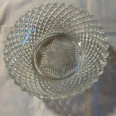 Sale Photo Thumbnail #233: English Hobnail Clear Glass Bowl By Westmoreland Glass Co. 7" Wide