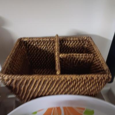 HEAVY PLASTIC DINNERWARE, SERVING PIECES AND MORE