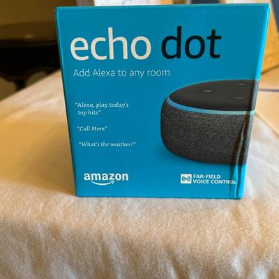 Sale Photo Thumbnail #270: Amazon Black Alexa-Enabled Echo Dot | Factory Sealed box