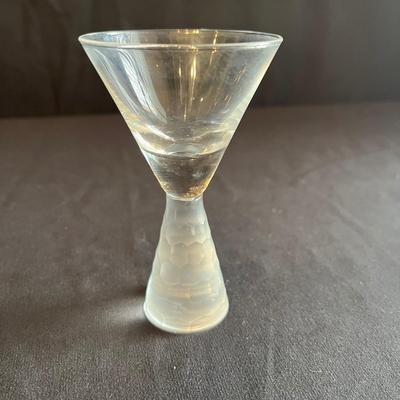 Red Swirl Wine Glasses, Hammered & Frosted Stem Martini Glasses & More (PC-BC)