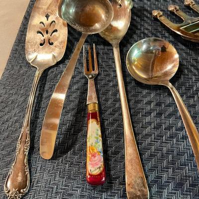 Assortment of Silverplated Items and More