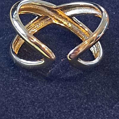 18kt Gold Overlay Sterling Silver Ring