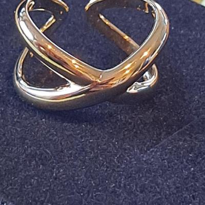 18kt Gold Overlay Sterling Silver Ring