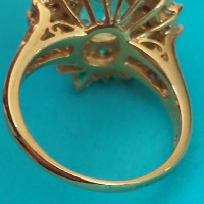 Peridot 14kt Gold Vermeil Sterling Silver Ring