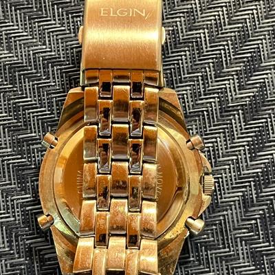 Sale Photo Thumbnail #275: Elgin Men's Watch with Stainless Steel Band and a multi function analog digital display  Need New Battery