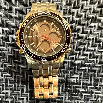 Sale Photo Thumbnail #274: Elgin Men's Watch with Stainless Steel Band and a multi function analog digital display  Need New Battery