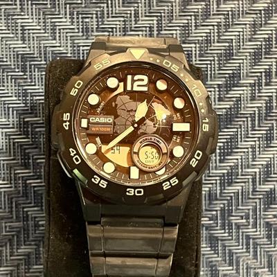 Sale Photo Thumbnail #277: Casio AEQ-1AV Analog digital Black Men's Watch  Needs New Battery