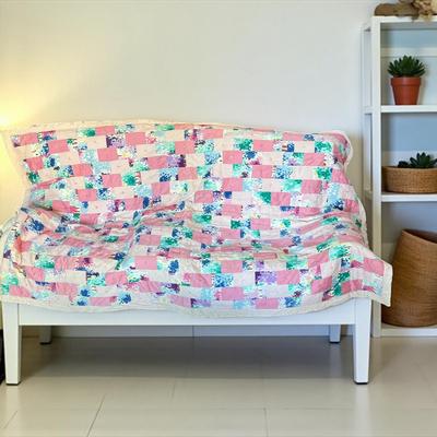 Sale Photo Thumbnail #283: Quilt Machine Stitched 
Approximately 94"X48"