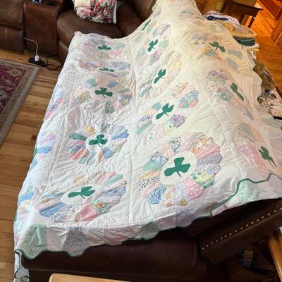 Sale Photo Thumbnail #285: Quilt Machine Stitched   
Approximately 94"X48"