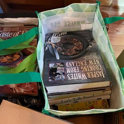 Sale Photo Thumbnail #319: Two Totes full of Vintage Cookbooks
