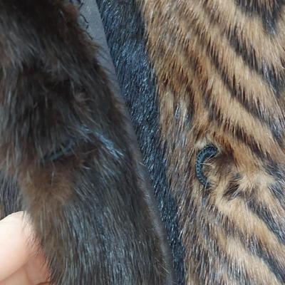 Vintage Chevron Mink Fur Coat (BB1-BBL)