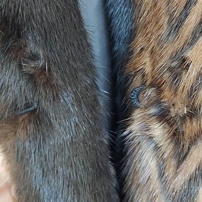 Vintage Chevron Mink Fur Coat (BB1-BBL)