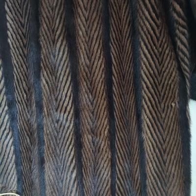 Vintage Chevron Mink Fur Coat (BB1-BBL)