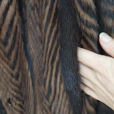 Vintage Chevron Mink Fur Coat (BB1-BBL)